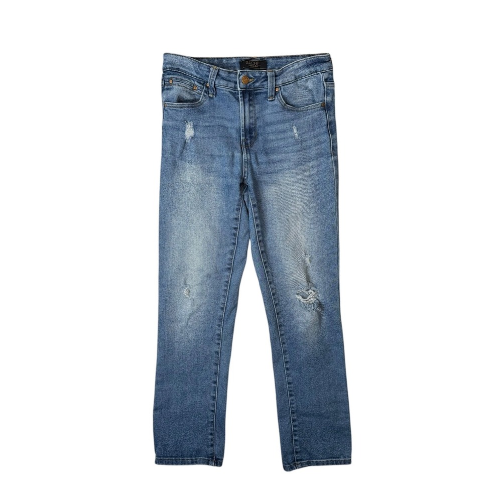 Rachel‎ Roy Womens Jeans Size 4 Distressed Medium Wash Denim Straight Leg